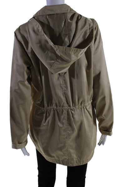 Michael Michael Kors Women's Hood Long Sleeve Full Zip Cinch Waist Jacket Size M