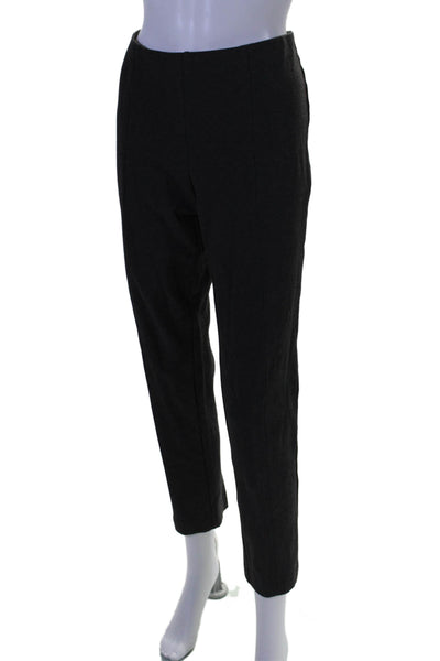 Eileen Fisher Womens Elastic Waist Pull On Ankle Slit Leggings Gray Size M