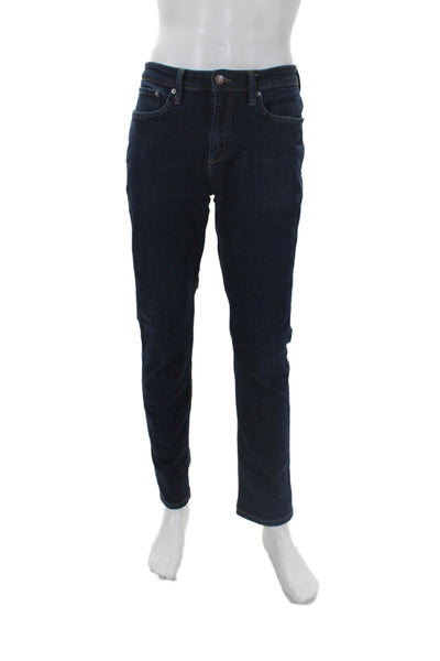 DU/ER Mens L2X Relaxed Tapered Leg Dark Wash Jeans Blue Cotton Size 33X32