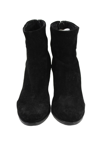 Rag & Bone Womens Back Zip High Block Heeled Ankle Boots Black Size 7