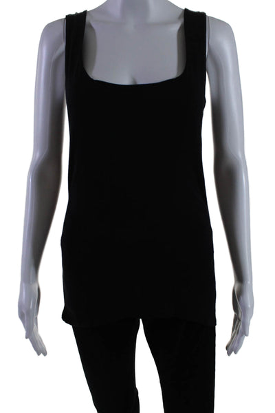 Interstyle Women's Scoop Neck Sleeveless Basic Tank Top Black Size M