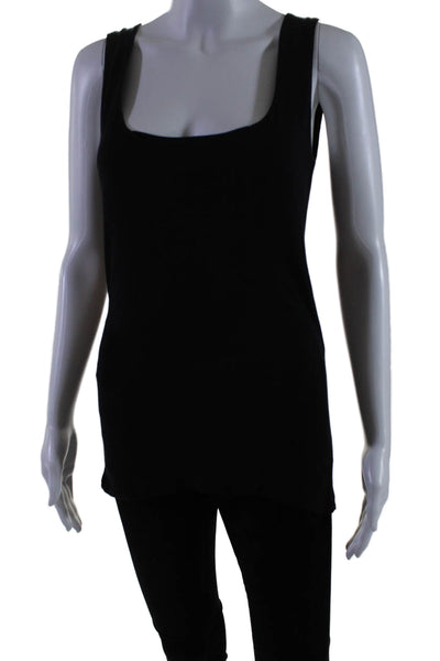 Interstyle Women's Scoop Neck Sleeveless Basic Tank Top Black Size M