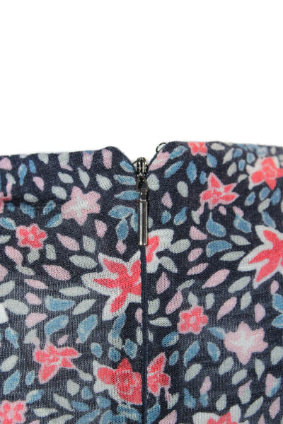 Rebecca Taylor Women's Long Sleeves Rouge Wrap Mini Dress Floral Size XS