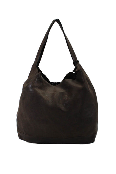 Marni Winter 2011 Womens Single Handle Tie Top Medium Sack Hobo Handbag Brown