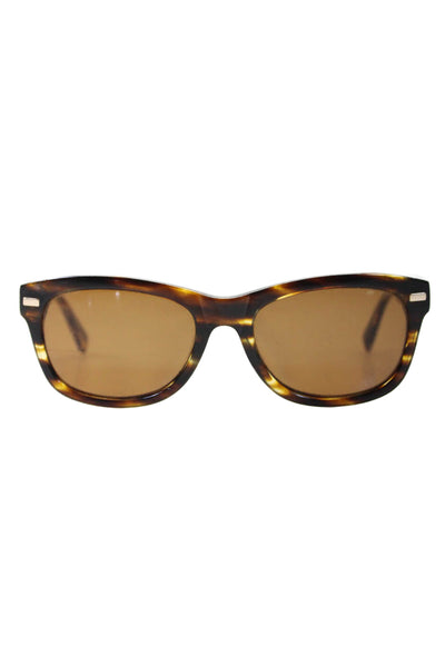 Warby Parker Womens Thick Square Tortoise Print Frame Sunglasses Plastic Brown