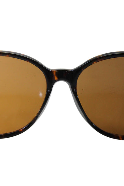 Warby Parker Womens Thin Circle Frame Tortoise Shell Sunglasses Plastic Brown