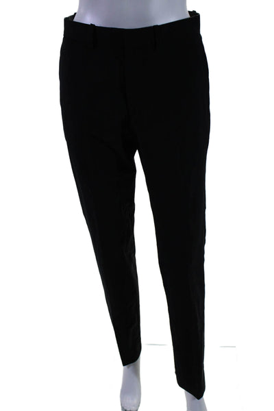 Theory Womens Flat Zip Front Tapered Leg Dress Pants Black Size 28