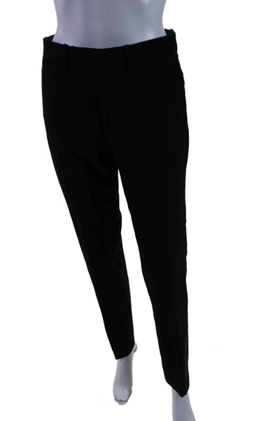 Theory Womens Flat Zip Front Tapered Leg Dress Pants Black Size 28