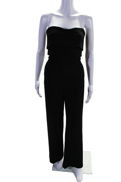 Alexis Womens Back Zip Sleeveless Wide Leg Jumpsuit Black Size XS