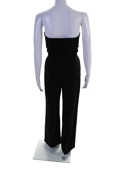 Alexis Womens Back Zip Sleeveless Wide Leg Jumpsuit Black Size XS