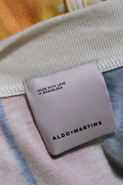 Aldo Martins Womens Cotton Tie Dye Print Snap Closure Cardigan Multicolor Size 6