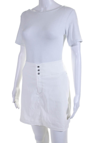 JoFit Womens Zipper Fly Lightweight Skort Skirt White Size 12