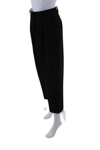 Wilfred Womens Zipper Fly High Rise Pleated Straight Leg Pants Black Size 2