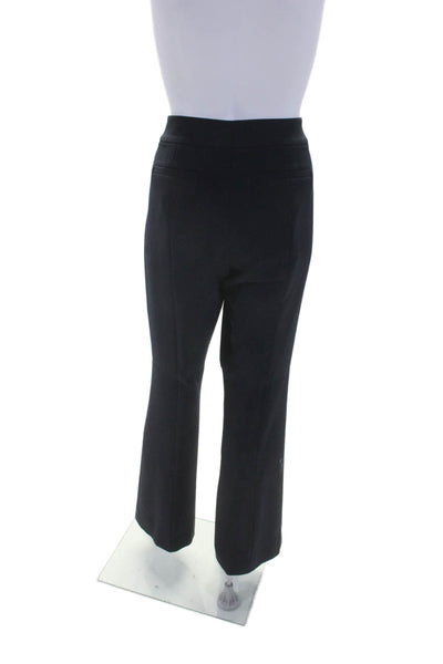 Classiques Entier Womens Navy High Rise Pleated Bootcut Dress Pants Size 10