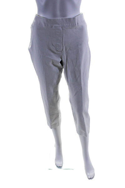 Spanx Women's Pull-On Flat Front Straight Leg Ankle Pants White Size L