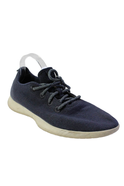 Allbirds Mens Cotton Textured Round Toe Lace-Up Tied Sneakers Blue Size 13