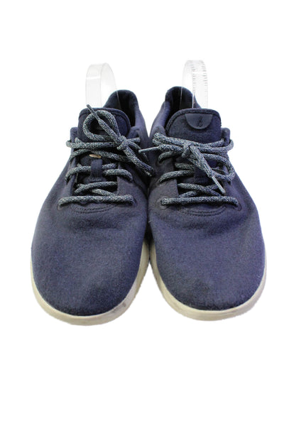 Allbirds Mens Cotton Textured Round Toe Lace-Up Tied Sneakers Blue Size 13