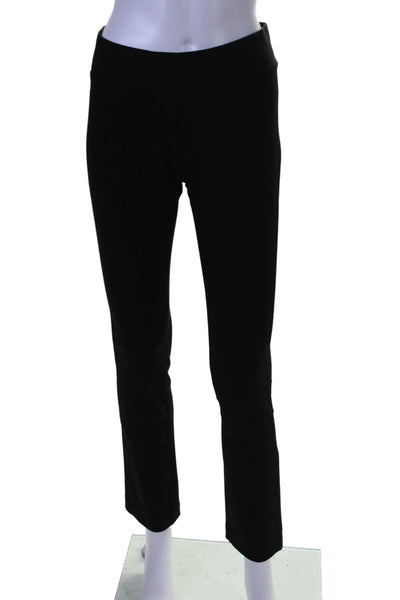 Elie Tahari Womens Stretch Flat Front Mid-Rise Straight Leg Pants Black Size 2