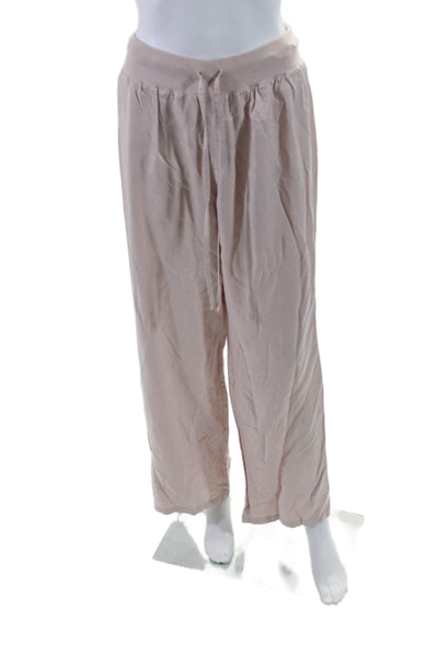 The Cashmere Project Womens Satin Drawstring Waist Pants Pink Size M