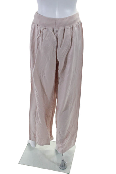 The Cashmere Project Womens Satin Drawstring Waist Pants Pink Size M