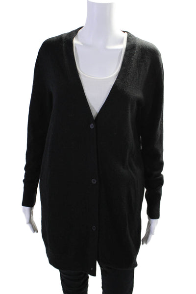 American Vintage Womens Wool Black V-Neck Cardigan Sweater Top Size XS/S