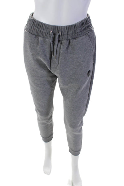 The Kooples Womens Elasticated Drawstring Jogger Skinny Sweatpants Gray Size M