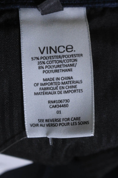 Vince Womens Dark Wash Elasticated Hem Mid Rise Jeans Blue Size 29