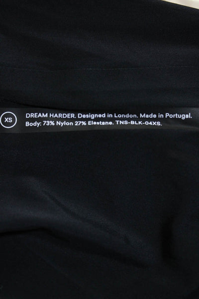 Aday Womens Scoop Neck Racerback Pullover Dream Harder Tank Black Size XS