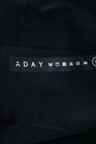 Aday Womens Scoop Neck Racerback Pullover Dream Harder Tank Black Size XS