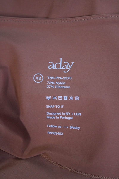 Aday Womens Stretch V-Neck Pullover Snap To It Tank Top Papaya Size XS