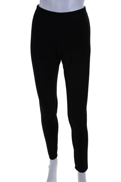 Akris Punto Womens Stretch Elastic Waist Mid-Rise Ankle Leggings Black Size 8