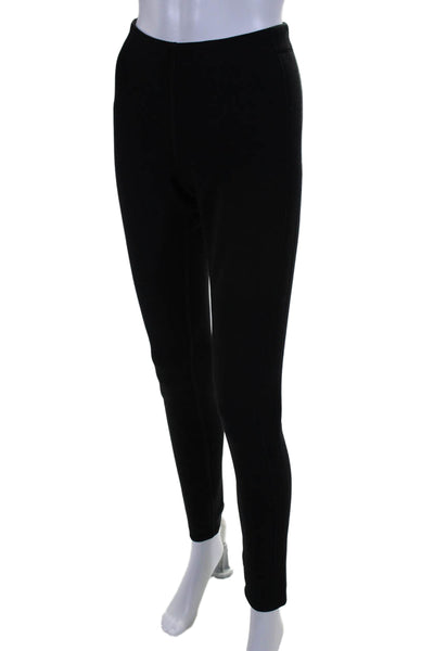 Akris Punto Womens Stretch Elastic Waist Mid-Rise Ankle Leggings Black Size 8