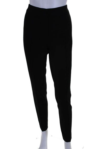 Akris Punto Womens Mid-Rise Snap Closure Skinny Pants Trousers Black Size 6