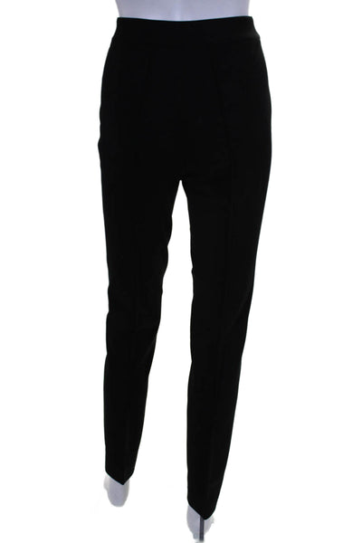 Akris Punto Womens Mid-Rise Snap Closure Skinny Pants Trousers Black Size 6