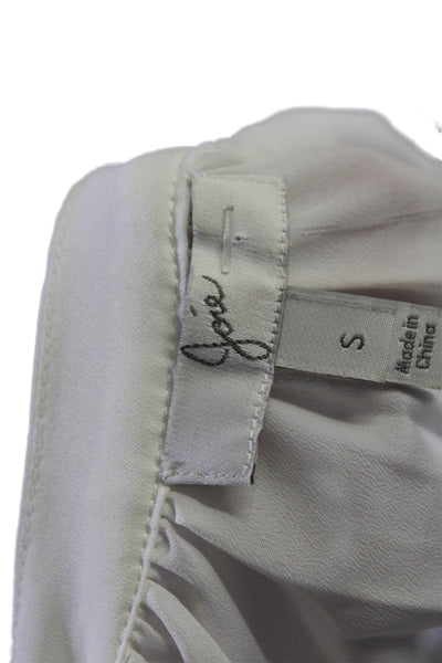 Joie Womens Solid White V-neck 3/4 Sleeve Blouse Top Size S