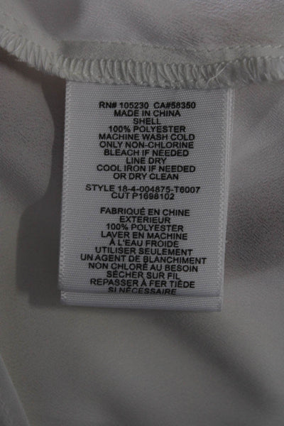 Joie Womens Solid White V-neck 3/4 Sleeve Blouse Top Size S