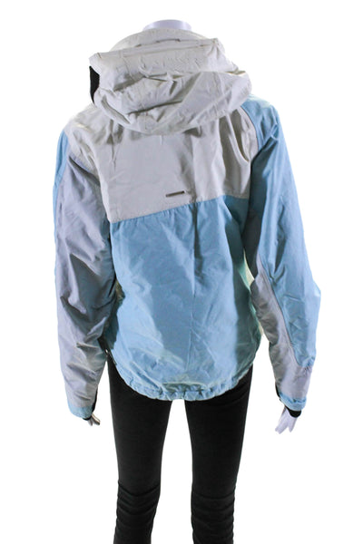 Orage Womens Charmed Logo Hook and Loop Zipped Insulated Coat Colorblock Size 6