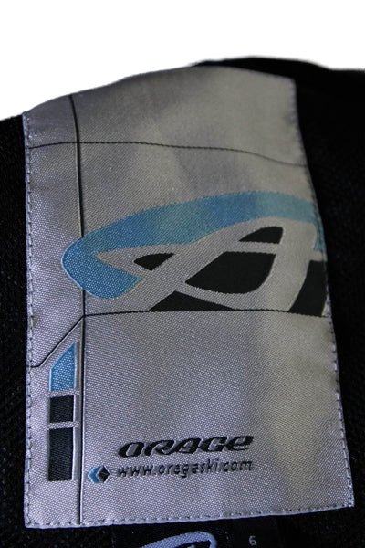 Orage Womens Charmed Logo Hook and Loop Zipped Insulated Coat Colorblock Size 6
