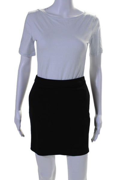 Capsule 121 Womens Back Zip Knit Mini Pencil Skirt Black Size Extra Small