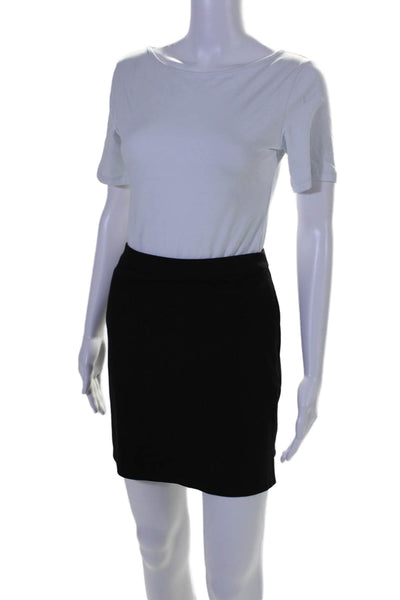 Capsule 121 Womens Back Zip Knit Mini Pencil Skirt Black Size Extra Small