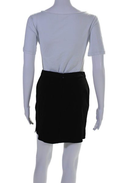 Capsule 121 Womens Back Zip Knit Mini Pencil Skirt Black Size Extra Small