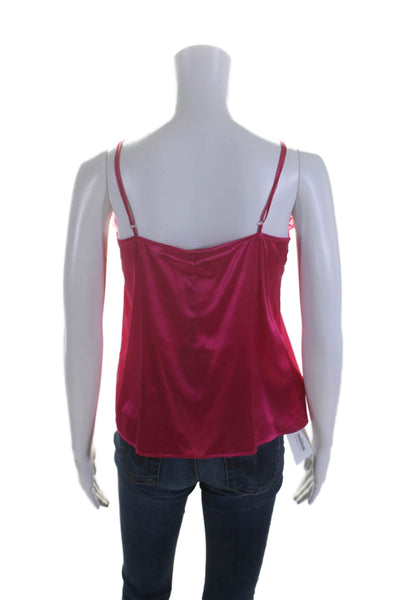 Pinko Womens Silk Spaghetti Strap Tremante Camisole Tank Top Pink Size EUR 42
