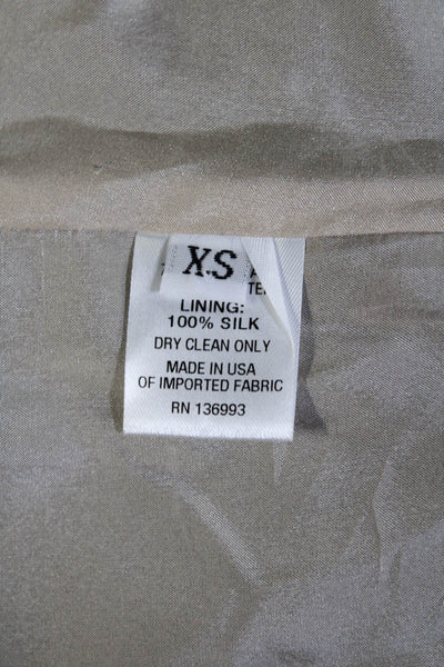 Index Womens Sleeveless Scoop Neck Maddy Crepe Shell Top Black Size Extra Small