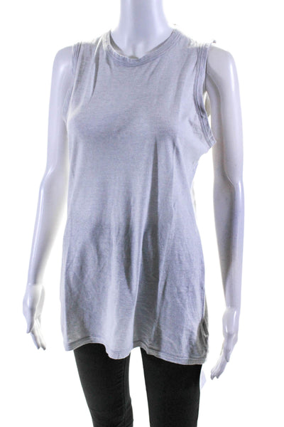 Standard James Perse Women's Round Neck Sleeveless Tank Top Gray Size 3