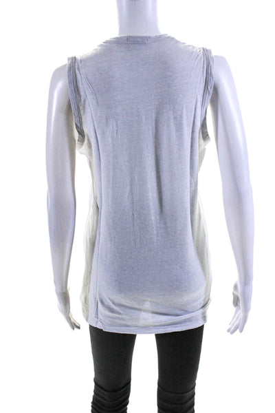 Standard James Perse Women's Round Neck Sleeveless Tank Top Gray Size 3