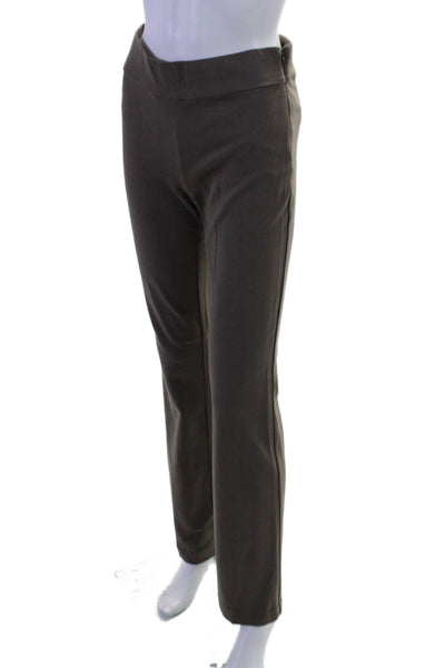 Ecru Womens Side Zip Berkeley Classic Boot Cut Pants Brown Size Small