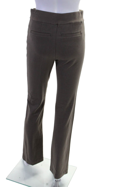 Ecru Womens Side Zip Berkeley Classic Boot Cut Pants Brown Size Small