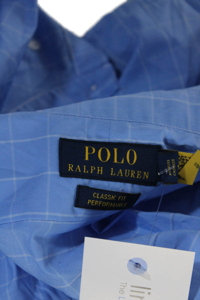 Polo Ralph Lauren Mens Checked Patterned Embroidered Long Sleeved Shirt Size XL