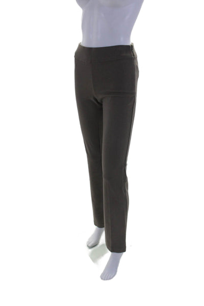 Ecru Womens Side Zip Berkeley Classic Boot Cut Pants Brown Size Extra Small