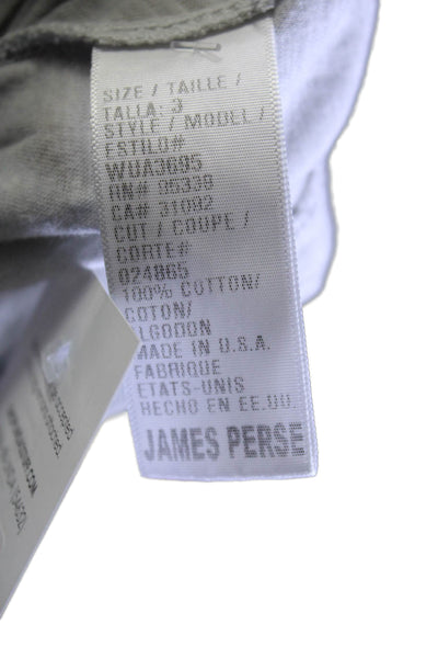 Standard James Perse Women's V-Neck Short Sleeves Basic T-Shirt Gray Size 3